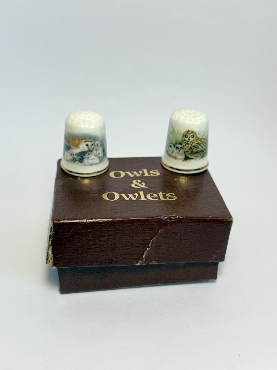Фото1 Колекційні наперстки Owls&Owlets. Порцеляна