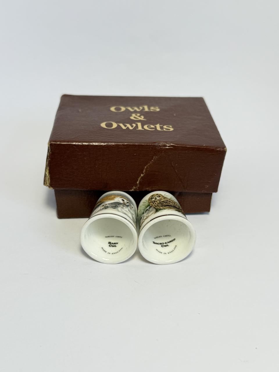 Фото2 Колекційні наперстки Owls&Owlets. Порцеляна