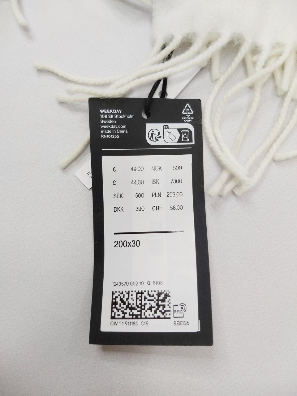 Фото4 Шарф Weekday