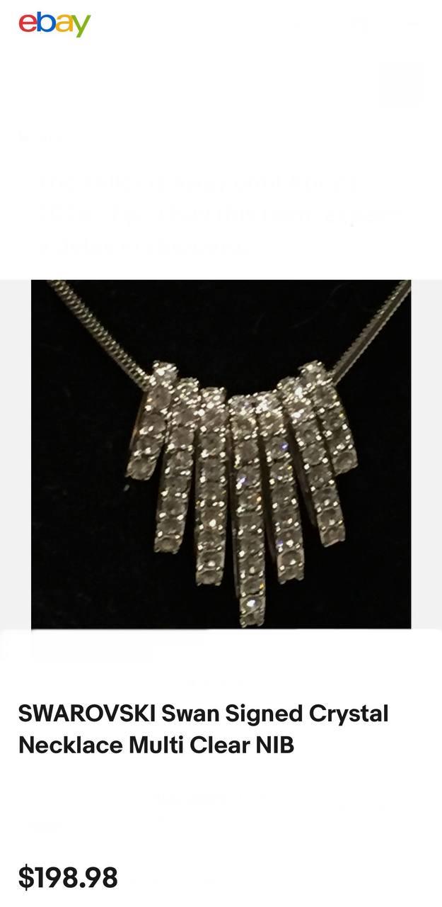 Фото5 Ланцюжок з підвіскою Swarovski 